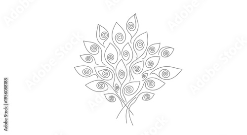 Peacock feathers decorative illustration art.