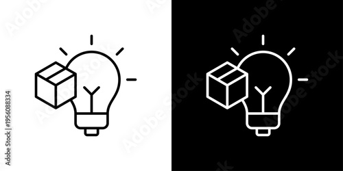 Innovation Icon Sheet Black And White