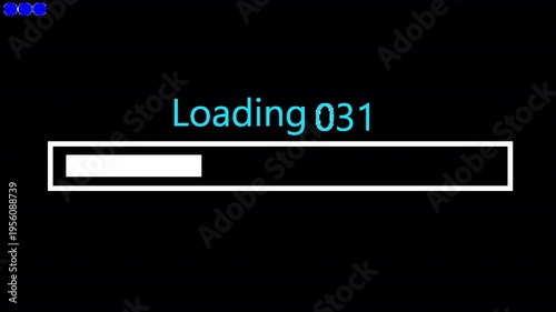 Loading 100 Percent Progress Animation Loop, Smooth UI Buffering Indicator