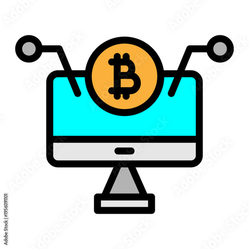 Digital Asset Vector Filled Icon Design