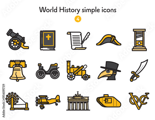 シンプルアイコン集 世界史4