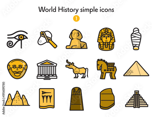 シンプルアイコン集 世界史1