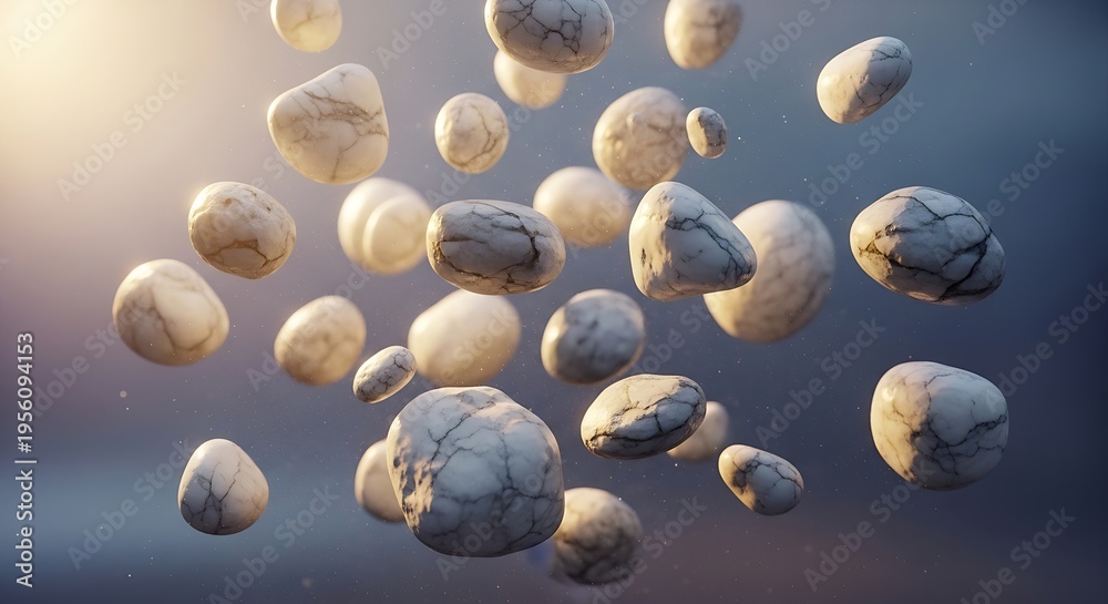 custom made wallpaper toronto digitalCracked brains floating in air with sunlight background