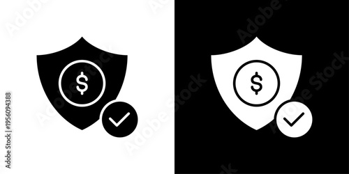 Insurance Icon Sheet Black And White