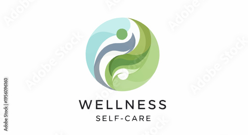Wellness and self-care logo design concept.