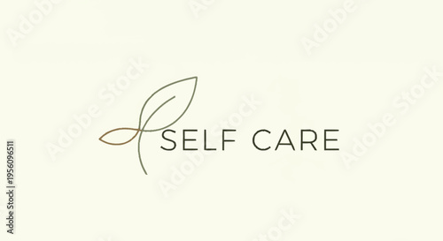 Self care and wellness logo design.