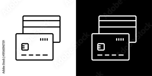 Credit Card Icon Sheet Black And White