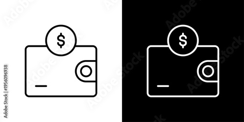 Wallet Icon Sheet Black And White