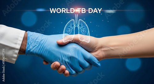Hands Protecting Lungs World TB Day Awareness Concept