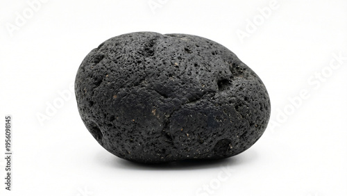 Portrait of a Zen River Stone with Rough Porous Texture