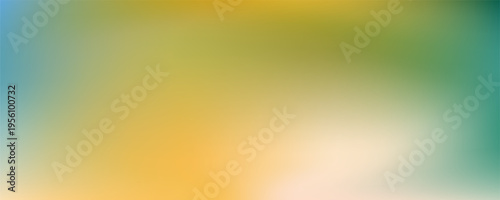 Bild auf Leinwand smooth gradient background with warm yellow and green turquoise color transition
