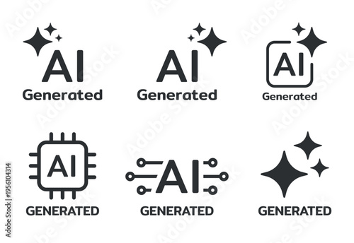 AI generate icons, Artificial intelligence generated