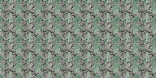 Intricate green and black celtic knot pattern with geometric design