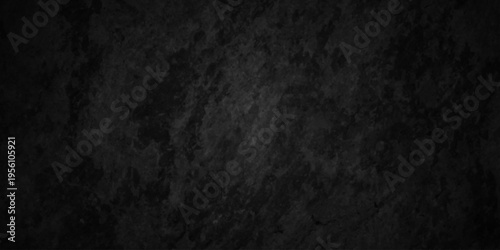 Dark black old wall paper grunge background. black blackboard and chalkboard texture. Dark black concrete wall texture element vintage grunge charcoal paint rough, distress backdrop background.