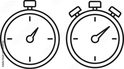 Stopwatch timers Vector