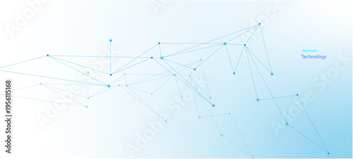 Vector network connection. Abstract mesh, molecular plexus line and cyberspace. abstract technology background