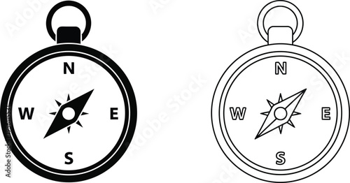Compass navigation direction Vector