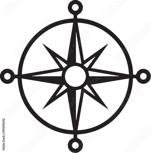 compass isolated on white