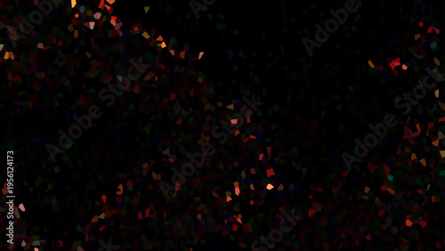 Vector Dark abstract background with twinkling particles create mysterious cosmos of countless lights.