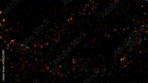 Vector Colorful confetti floats against the darkness celebrates joy and festive moments and vibrant celebration ambiance with many shimmering particles and cheerful and celebratory atmosphere.