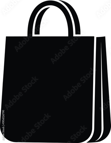 Black handbag silhouette Vector