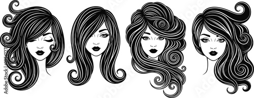 Kayaking silhouettes set showing canoe paddlers in different rowing poses isolated on white background for adventure sports, outdoor recreation, and water activity concepts