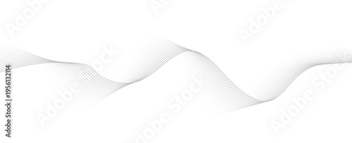 Abstract white background with flowing lines for futuristic concept. Dynamic waves. vector illustration