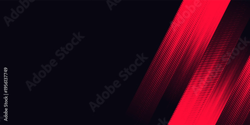 Red vertical patterns pulse with digital energy. Bold dots glow against deep black backgrounds. Modern, dynamic texture suggests motion and intensity. Ideal for tech, gaming