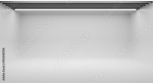 Seamless white cyclorama background extending smoothly into the distance, perfect for high-key isolation and product display, design, pure, rendering