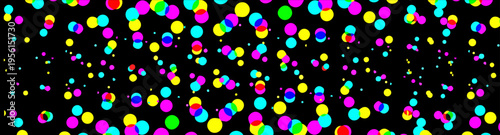 ハーフトーンのカラフル枠素材