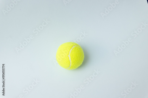 Tennis ball isolated for sport training and active concept