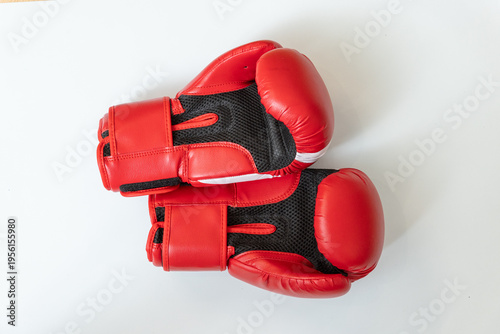 Boxing gloves isolated for combat sport and fitness