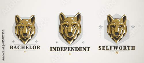 Lone wolf illustration representing independence set, solitude and inner strength, a symbol of freedom, self-reliance and the path of an individual beyond the crowd.