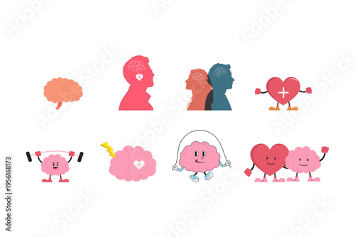 Mental Health Illustration Set