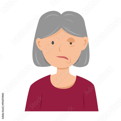 stroke disease symptoms vector illustration