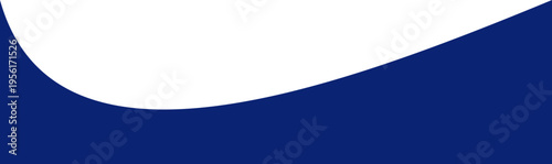 Wavy border divider with curved header design. Basic layout element for webpages and modern templates.