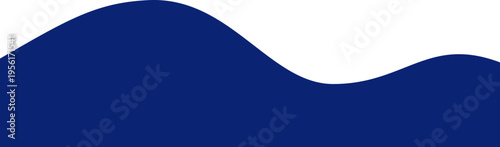 Wavy divider shape with border and abstract curved header. Bottom element for webpages and templates. Simple separator for modern menu layouts.