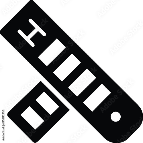 a ph strip with color blocks empty rectangles the entire image silhouette vector illustration on transparent background