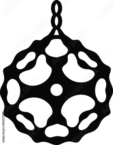 a malaise trap with tent like netting the entire image silhouette vector illustration on transparent background