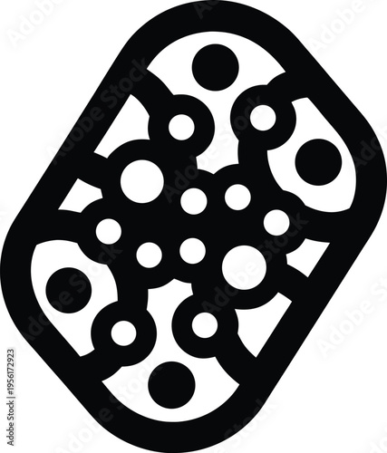 a insect hotel with mixed tubes and holes the entire image silhouette vector illustration on transparent background