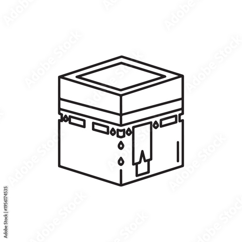 Kaaba Mecca Outline Icon