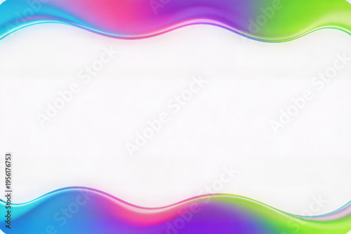 Colorful abstract wave design with gradient background and space. Abstract artistic gift card