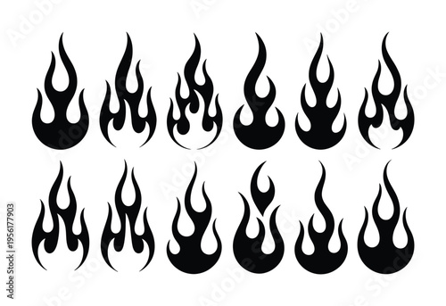 Collection of Black Flame and Fire