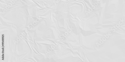 Paper texture background, Old paper background ripple soft white pattern wave crumple. Crushed and creased soft paper. Abstract wrinkle effect grunge and rough backdrop vintage page.