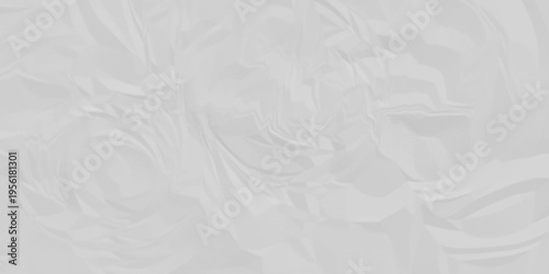 Paper texture background, Old paper background ripple soft white pattern wave crumple. Crushed and creased soft paper. Abstract wrinkle effect grunge and rough backdrop vintage page.