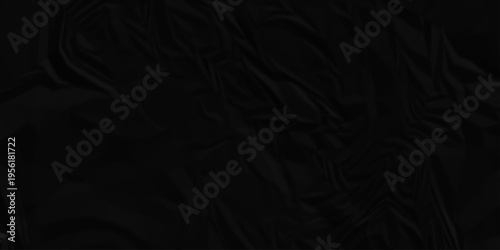 Paper texture black background. Recycled paper texture with creased and natural surface details. Abstract wrinkle effect grunge and rough backdrop vintage page. Torn paper with rough edges.