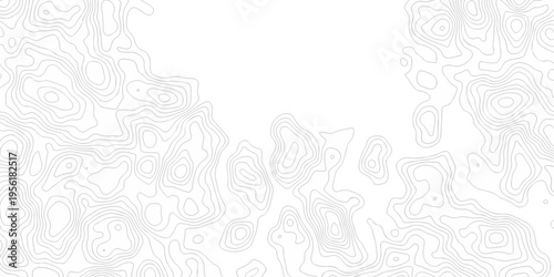 Vector geographic contour map. Topography map background. Black and white wave Seamless line. Topography relief. White wave paper curved reliefs abstract. Topographic map patterns,topography line map.