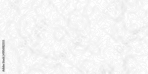 Vector geographic contour map. Topography map background. Black and white wave Seamless line. Topography relief. White wave paper curved reliefs abstract. Topographic map patterns,topography line map.