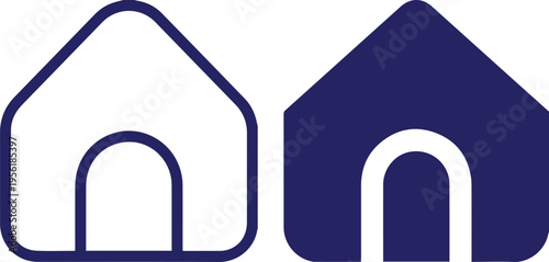 house icon flat icon.houses black icons isolated on white background. Vector illustration.