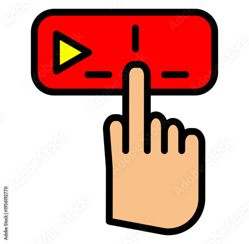 Call to Action Vector Filled Icon Design